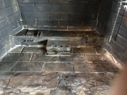 Removed wood stove trying to restore fireplace.