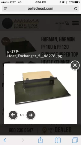 [Hearth.com] Upper baffle fix, warped plate from flame