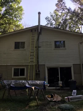 [Hearth.com] Ran some chimney pipe today