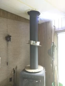 [Hearth.com] Chimney support box on vaulted mobile home ceiling?