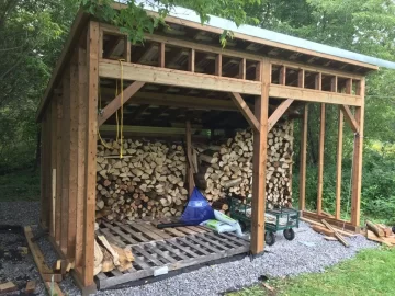 [Hearth.com] Wood Shed In Progress