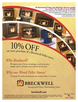 [Hearth.com] Coupon for 10% off Breckwell Stoves