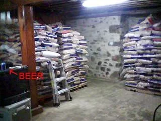 [Hearth.com] Garage or Re-Stacker?  Pellet storage?