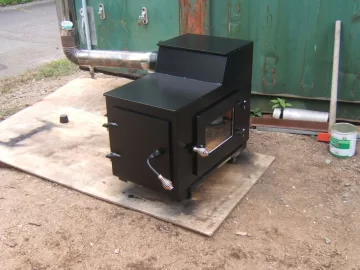 [Hearth.com] Home made wood stove.