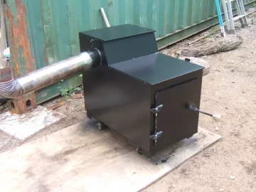 [Hearth.com] Home made wood stove.