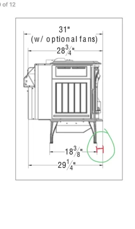 [Hearth.com] BK Ashford 30.1 clearances and chimney adapters.