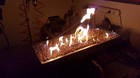 [Hearth.com] DIY LP propane fire pan / pit flames distorted