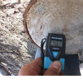 [Hearth.com] Can moisture meter be used on end grain of a fresh cut round with any accuracy?