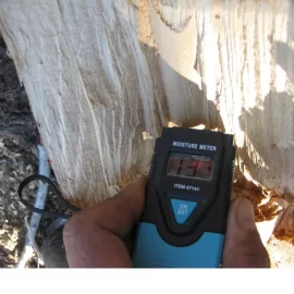 [Hearth.com] Can moisture meter be used on end grain of a fresh cut round with any accuracy?