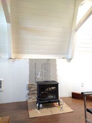 Jotul F100 install/mantle question