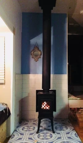 [Hearth.com] Jotul F 602 new install in 5th wheel rv with  rubber roof