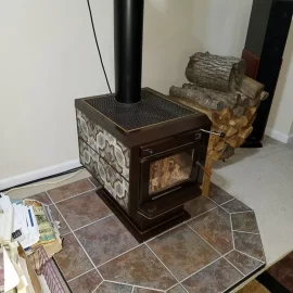 [Hearth.com] Kent Woodburner tile sides