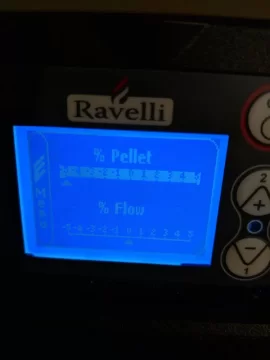 [Hearth.com] My ravelli Francesca keeps clumping pellets in burn pot. I have the pellet feed on 2 and air on - 2.