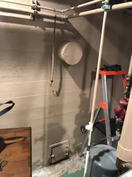 [Hearth.com] Water in chimney clean out