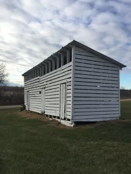 [Hearth.com] Old corn crib for wood seasoning & storing.