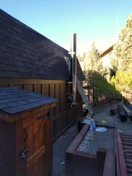 [Hearth.com] Bracing a tall chimney to roof