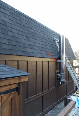 [Hearth.com] Bracing a tall chimney to roof