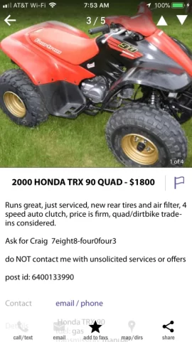 [Hearth.com] 2001 Honda TRX90 Won't Start