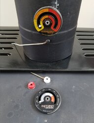 Burying the stove top needle on a PE Stove...