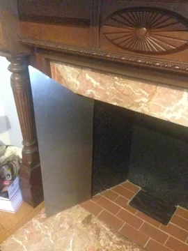 [Hearth.com] Homemade Mantel Shield Made Today! (with pics!)