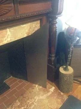 [Hearth.com] Homemade Mantel Shield Made Today! (with pics!)