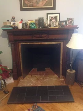 [Hearth.com] Homemade Mantel Shield Made Today! (with pics!)