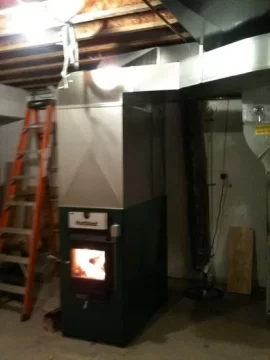 [Hearth.com] Caddy install...Main blower cooling off heated wood furnace air?