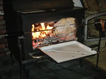 [Hearth.com] Cooking on a soapstone stove.