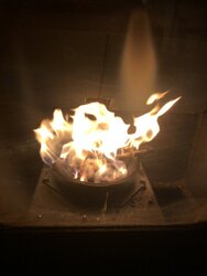 QuadraFire classic bay 1200 fire pot filling