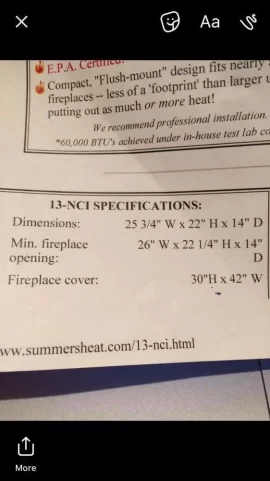 [Hearth.com] Insert for a fireplace