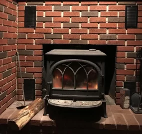 [Hearth.com] Pics of freestanding stove on hearth in front of old fireplace