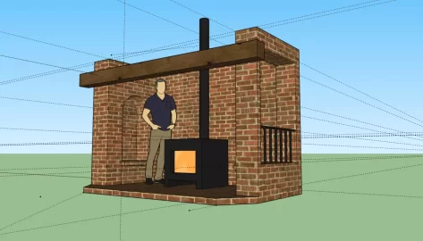 [Hearth.com] Need help with chimney placement (some simple diagrams)