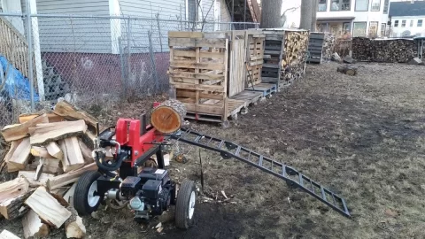 [Hearth.com] Simple pallet firewood rack