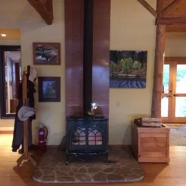 [Hearth.com] Any way to use a free standing stove in this situation?