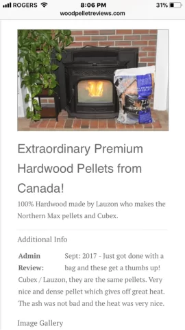 [Hearth.com] Fahrenheit 50 pellet  furnace