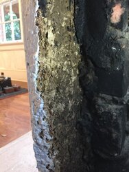 Question about 1940s fireplace surround material