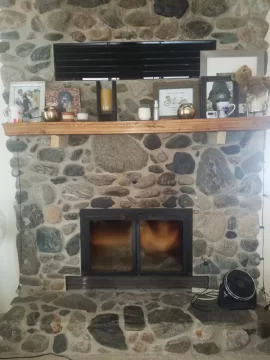 [Hearth.com] 2 sided wood fireplace diy blower install