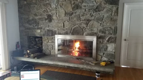 [Hearth.com] Is there a wood insert that would look good in this fireplace?