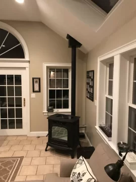 [Hearth.com] Vertical pipe through ceiling