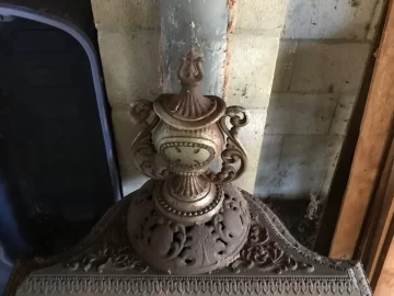 [Hearth.com] Antique PENN FRANKLIN Cast iron wood burning stove