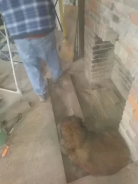 [Hearth.com] Early 1900s fireplace restoration...why is there a big wooden box under the hearth???