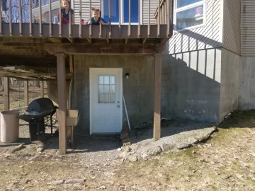 [Hearth.com] Walk out basement access.  Need bigger door.  Ideas requested please