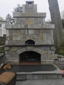 [Hearth.com] Pizza oven over fireplace.  Poor draw.