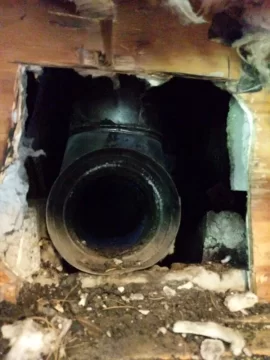 [Hearth.com] Large hole in chimney over fireplace