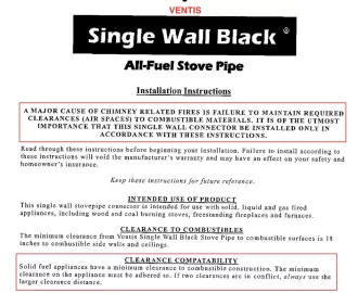 [Hearth.com] Stovepipe clearance of 18" vs. what the stove manufacturer certification plate states?