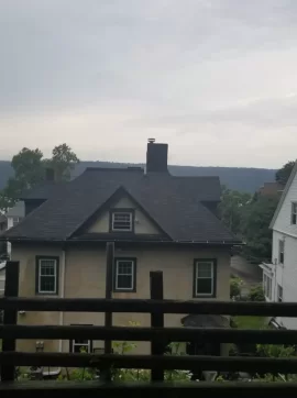 [Hearth.com] Crumbling brick chimney stack in 120 year old home