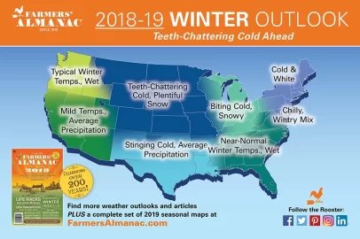 [Hearth.com] Old Farmer's Almanac 2018 - 19 Winter Forecast