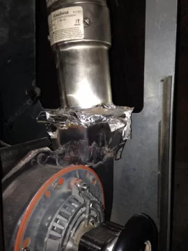 [Hearth.com] Dangerous Stove to Flue Joint?