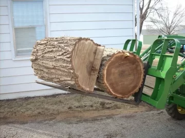 [Hearth.com] Loader Bucket Extender to Haul Firewood.