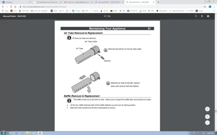 [Hearth.com] Air Tube Removal